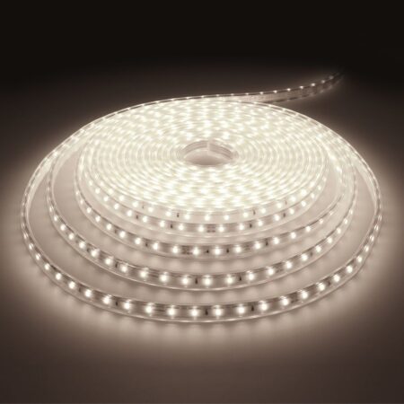 Glow60 LED Strip 10 meter - IP65 waterdicht - Dimbaar - Buiten & Binnen - 60 LEDs/m - 55 Watt 5100lm - SMD 2835 - 6000K daglicht wit - Inkortbaar per meter | HOFTRONIC