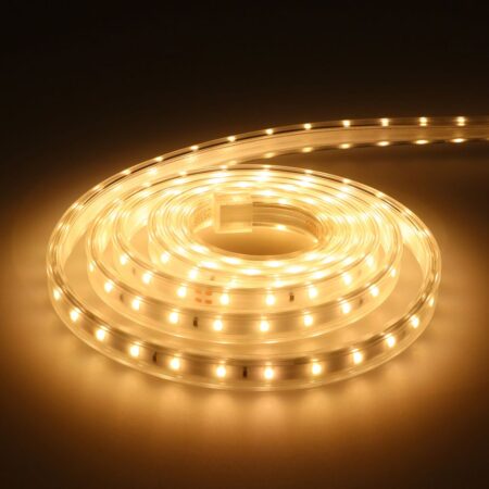 Glow60 LED Strip 2 meter - IP65 waterdicht - Dimbaar - Buiten & Binnen - 60 LEDs/m - 11 Watt 1020 lumen - SMD 2835 - 3000K warm wit - Inkortbaar per meter | HOFTRONIC