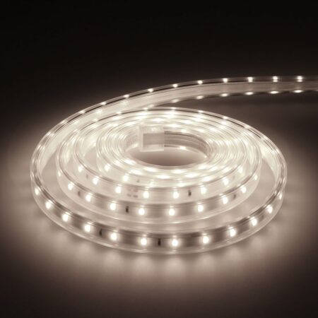 Glow60 LED Strip 2 meter - IP65 waterdicht - Dimbaar - Buiten & Binnen - 60 LEDs/m - 11 Watt 1020 lumen - SMD 2835 - 6000K daglicht wit - Inkortbaar per meter | HOFTRONIC