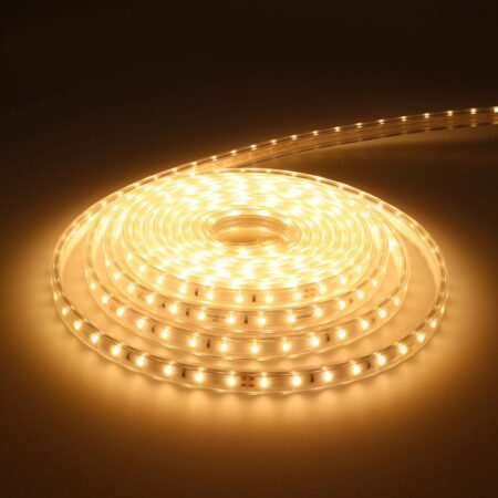Glow60 LED Strip 5 meter - IP65 waterdicht - Dimbaar - Buiten & Binnen - 60 LEDs/m - 28 Watt 2550 lumen - SMD 2835 - 3000K warm wit - Inkortbaar per meter | HOFTRONIC