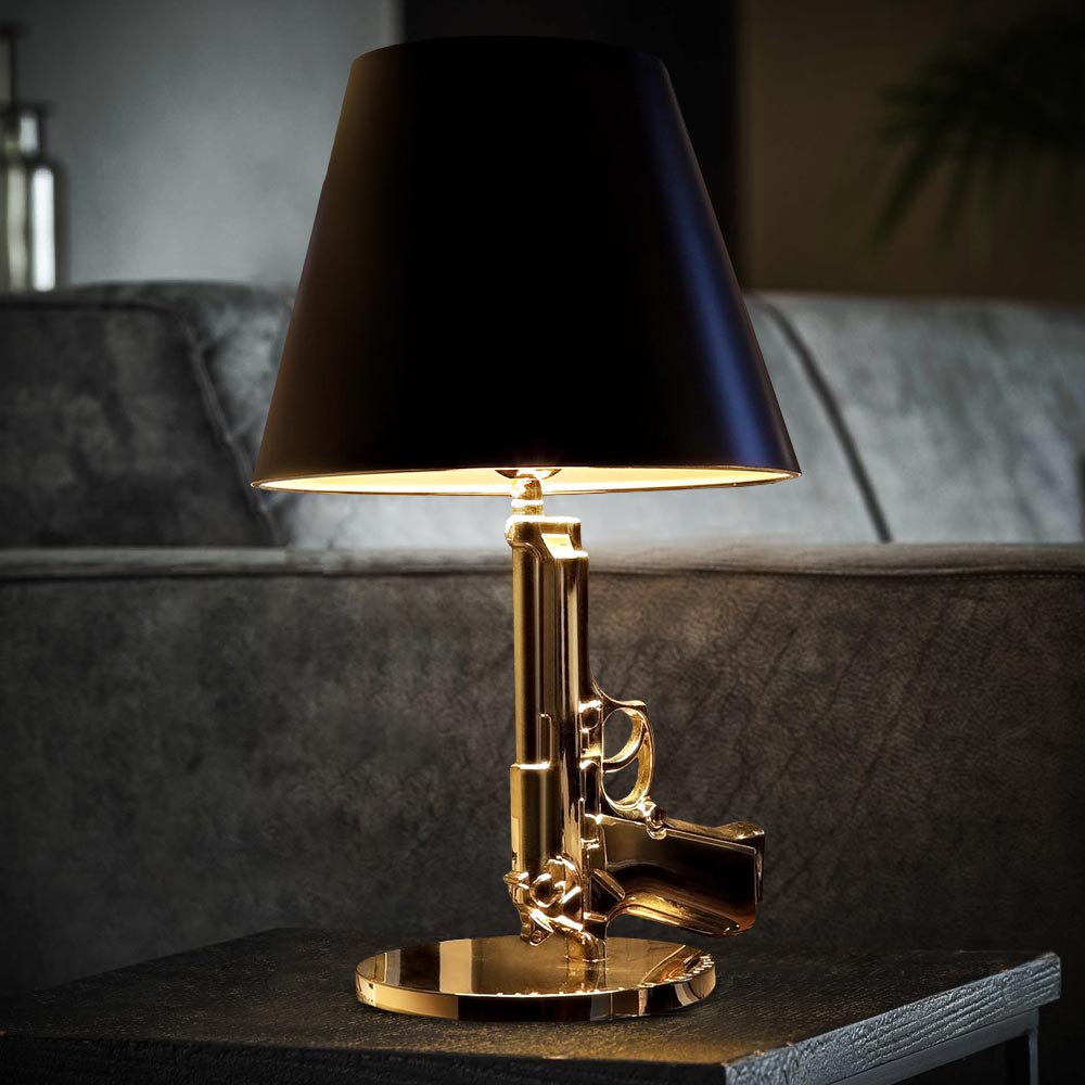 Golden Gun Lamp - Replica - Beretta Tafellamp - 43 cm hoog | MikaMax