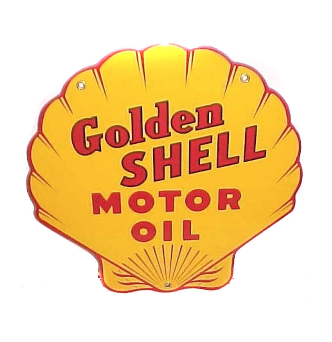 Golden Shell Motor Oil Emaille Bord 12"/ 30 cm | Shell