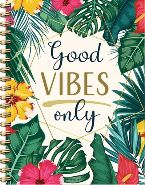 Good Vibes Only - Spiraalboek (Lijnen) | Deltas