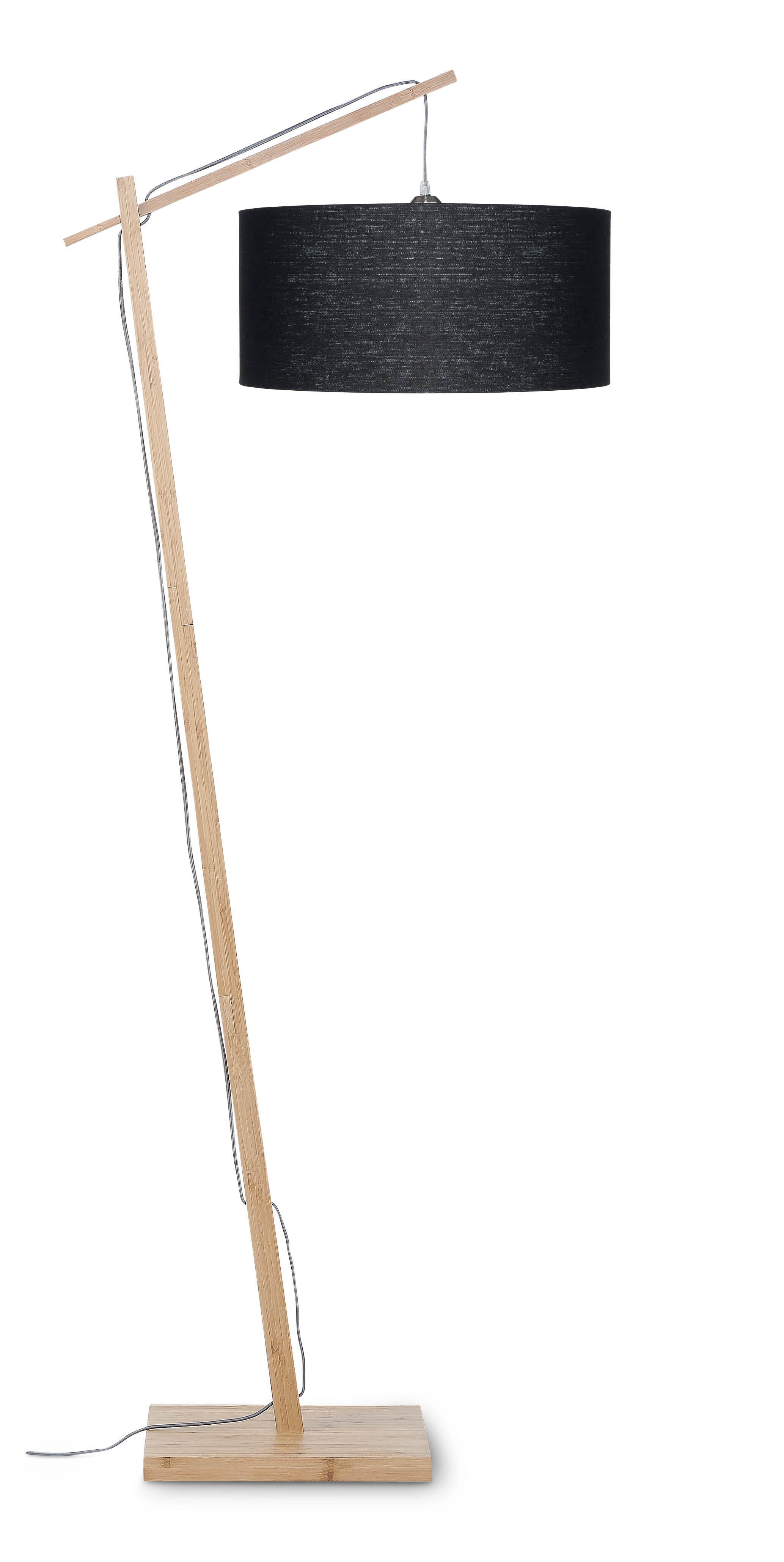 Good&Mojo Vloerlamp 'Andes' Bamboe en Eco linnen