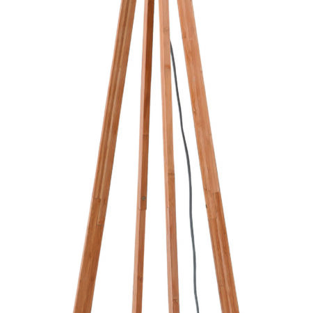 Good&Mojo Vloerlamp 'Everest' Bamboe en Eco linnen