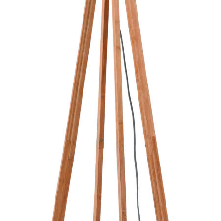 Good&Mojo Vloerlamp 'Everest' Bamboe en Eco linnen