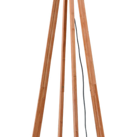 Good&Mojo Vloerlamp 'Everest' Bamboe en Eco linnen
