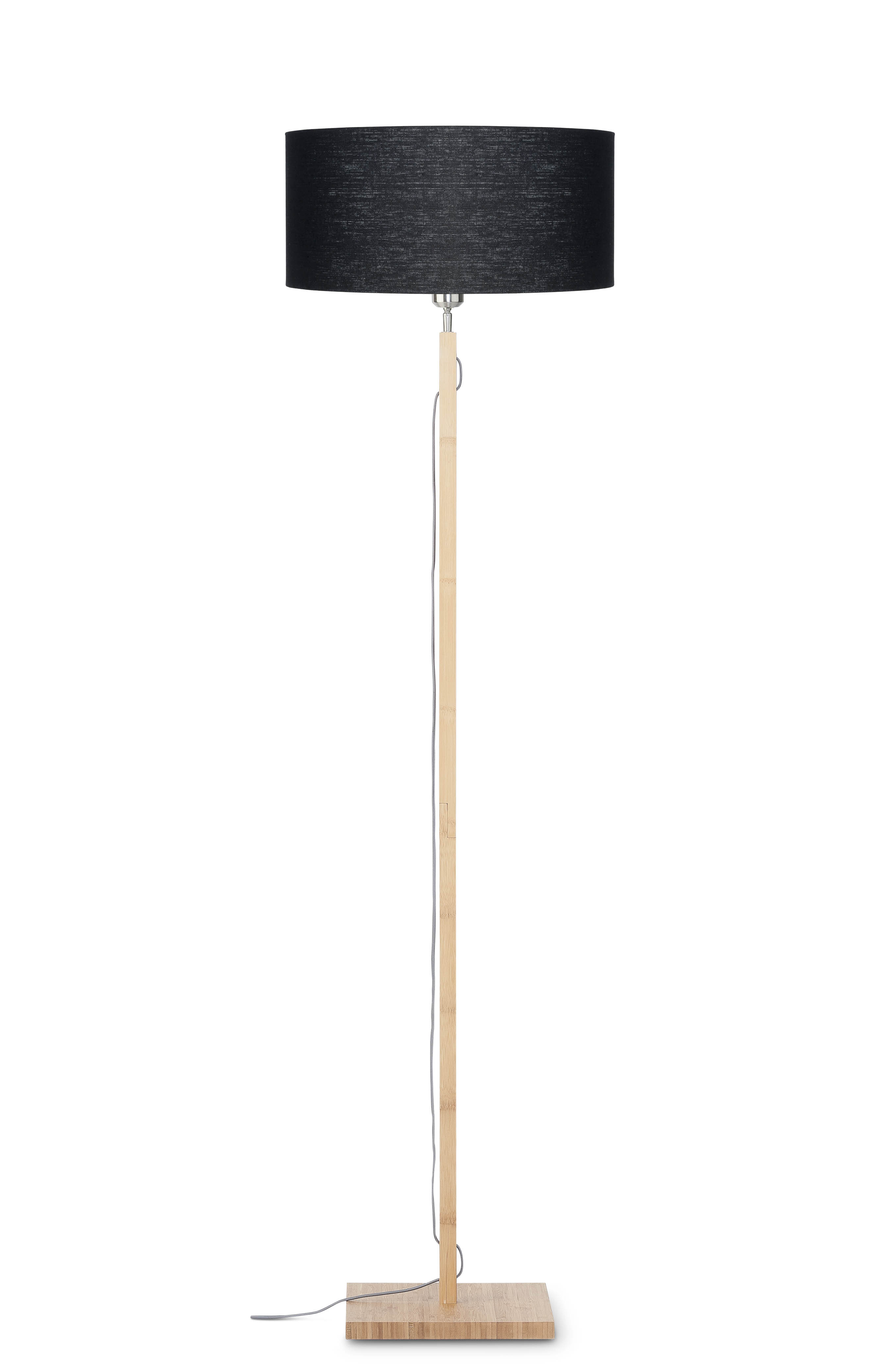 Good&Mojo Vloerlamp 'Fuji' Bamboe en Eco linnen