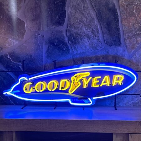Goodyear Blimp Neon Verlichting 104 x 35 cm - Blauw