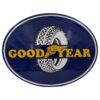 Goodyear Logo Ovaal Emaille Bord - 68 x 53cm | Goodyear