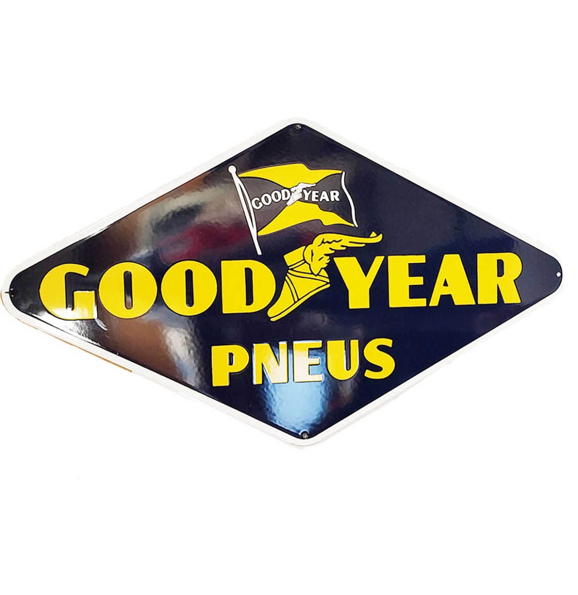 Goodyear Pneus Emaille Bord - 80 x 47cm | Goodyear
