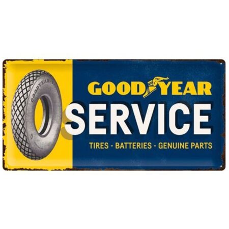 Goodyear Service Metal Sign 25 x 50 cm | Goodyear