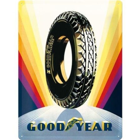 Goodyear Tires Rainbow Metalen Bord - 30 x 40 cm | Goodyear