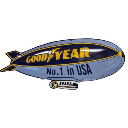 Goodyear Zeppelin Emaille Bord - 100 x 45 cm | 7% korting | Goodyear