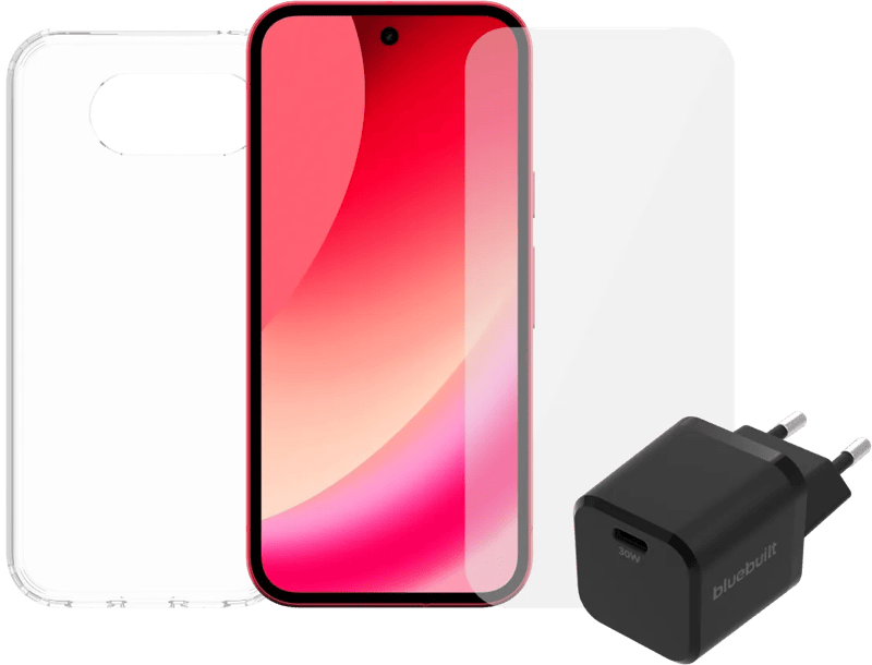 Google Pixel 10a 256GB Rood 5G + Compleet Accessoirepakket