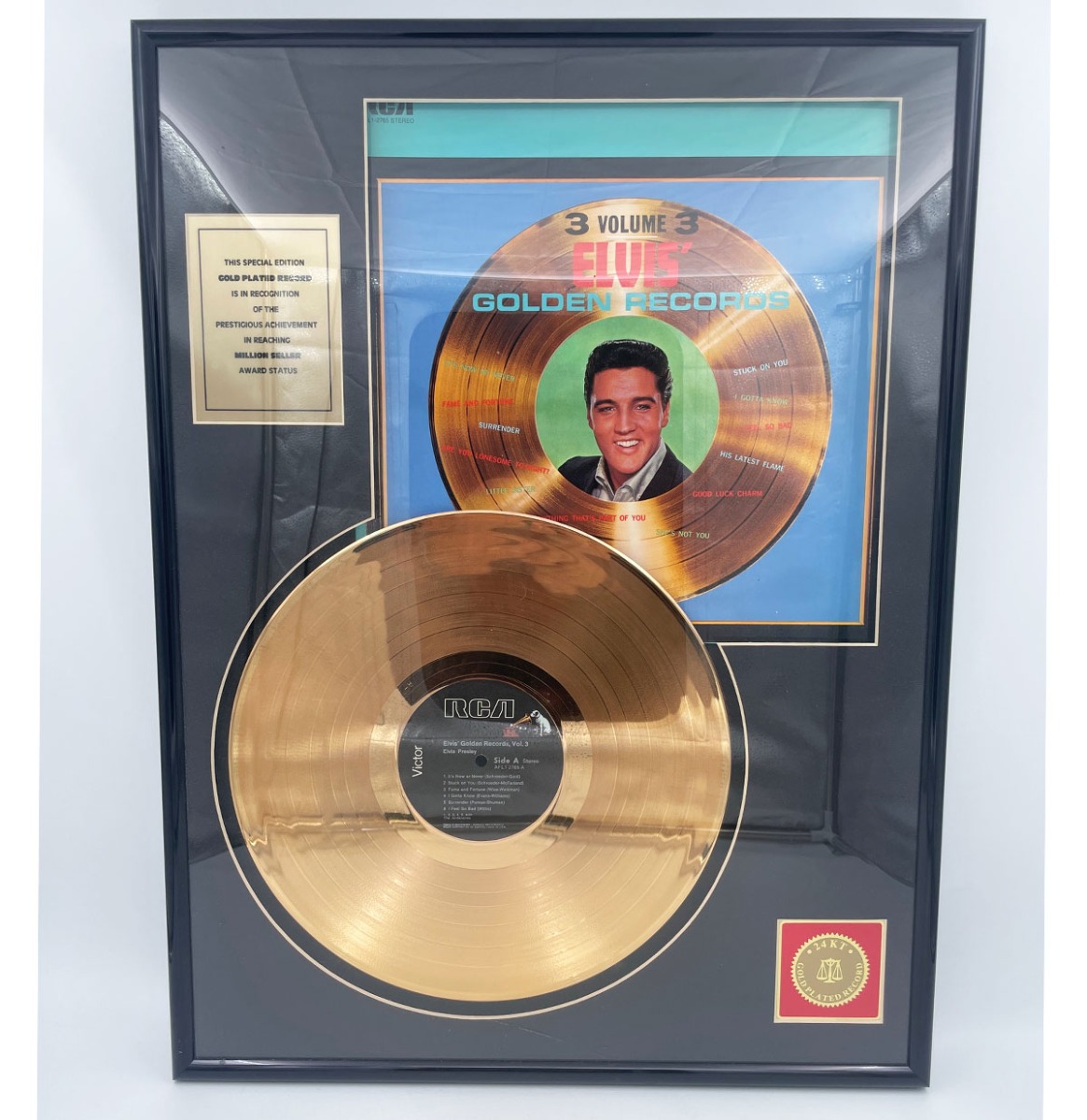 Gouden Plaat 24KT Elvis Presley Golden Records Vol. 3 | Elvis Presley
