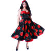 Grace Dress Spanish Roses-M | 43% korting | Pinup Couture
