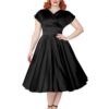 Grace Duchess Dress Satin Black-40 (NL)/ 12 (UK) | 47% korting | Vivien of Holloway