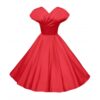 Grace Duchess Dress Satin Red-M | 24% korting | Vivien of Holloway