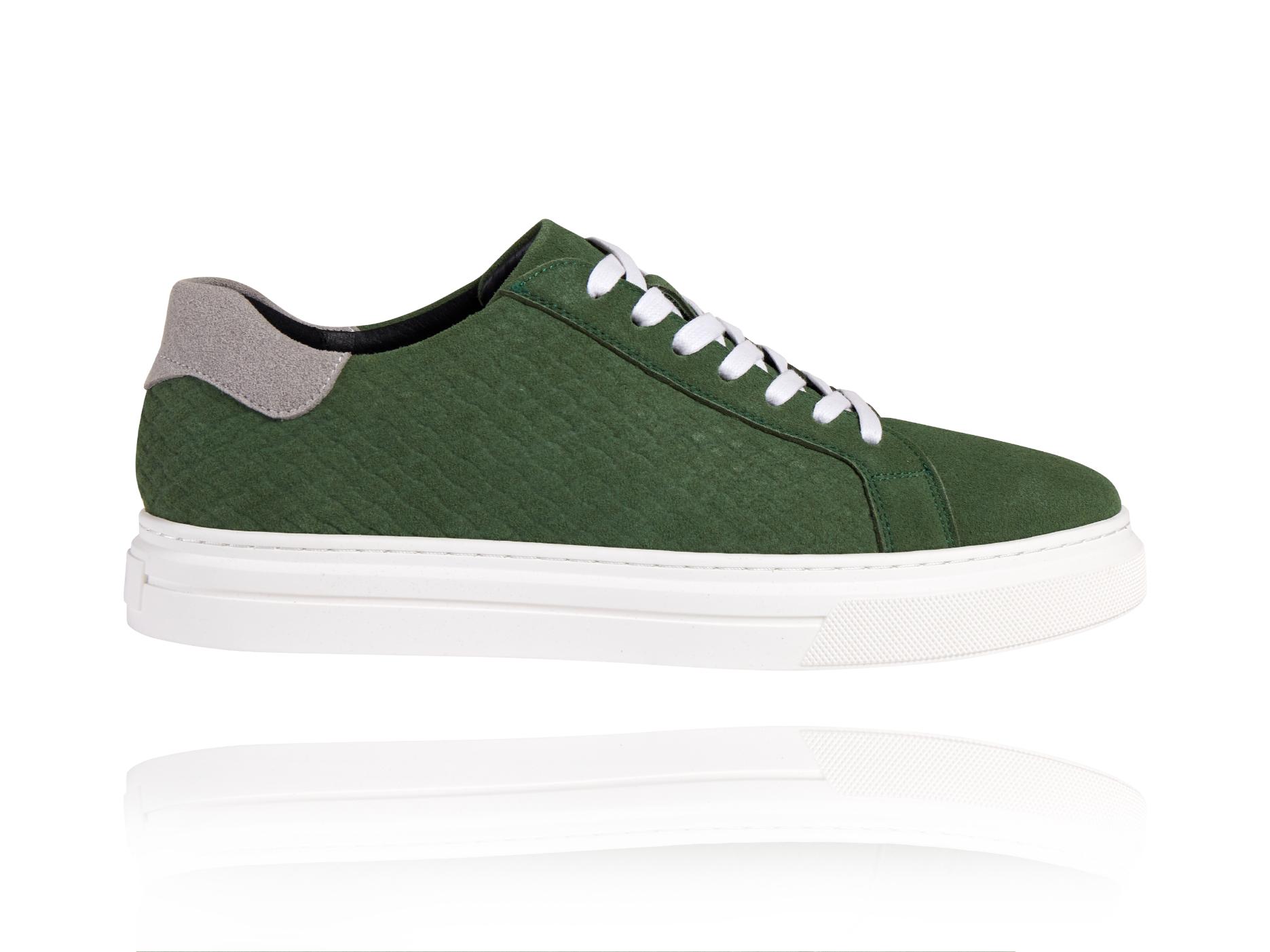 Green Essential Sneakers Lureaux - Handgemaakte Nette Schoenen Voor Heren | Lureaux