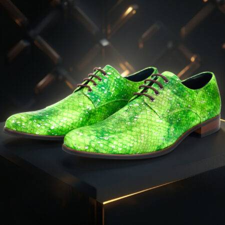 Green Mystic Mirage Lureaux - Handgemaakte Nette Schoenen Voor Heren | Lureaux