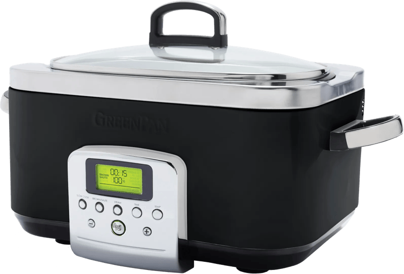 GreenPan Elite Slowcooker Zwart 6 Liter