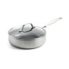 GreenPan Geneva hapjespan 24cm met deksel Pan Zilver | Greenpan