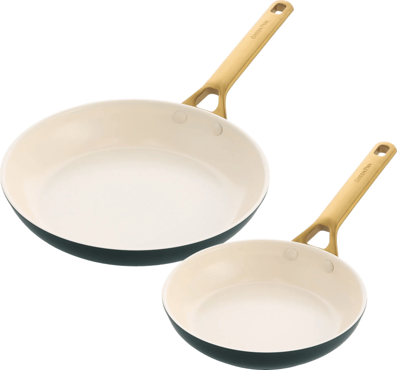GreenPan Padova Reserve 20 + 26 cm koekenpannenset Pine Green