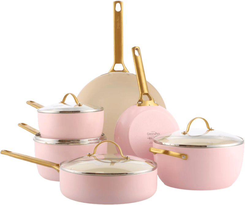 GreenPan Padova Reserve Pannenset 10-delig Blush Pink