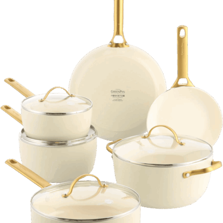 GreenPan Padova Reserve Pannenset 10-delig Cream White