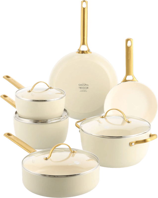 GreenPan Padova Reserve Pannenset 10-delig Cream White