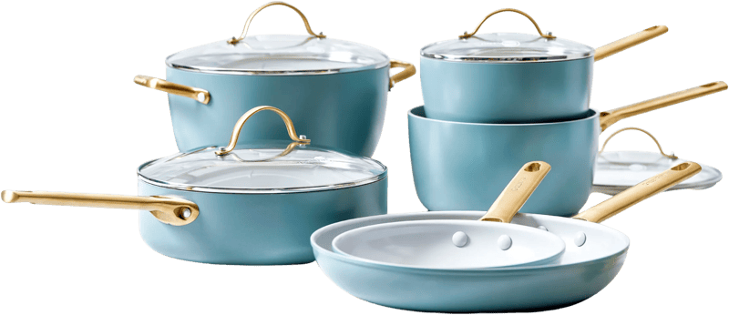 GreenPan Padova Reserve Pannenset 10-delig Sky Blue