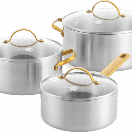Greenpan Padova Reserve 3-ply Stainless Steel Kookpannenset 6-delig