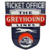 Greyhound Ticket Office Stalen Bord - 61 x 51cm | Fiftiesstore