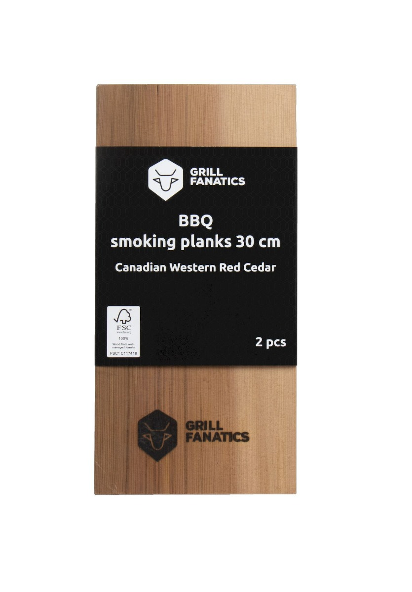 Grill Fanatics rookplankje - 2 stuks - 30 cm | Grill Fanatics