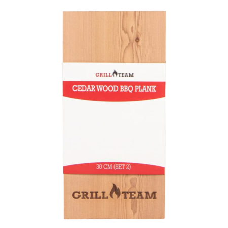 GrillTeam Cedar wood bbq plank 30 cm (set 2) | MegaGadgets.nl