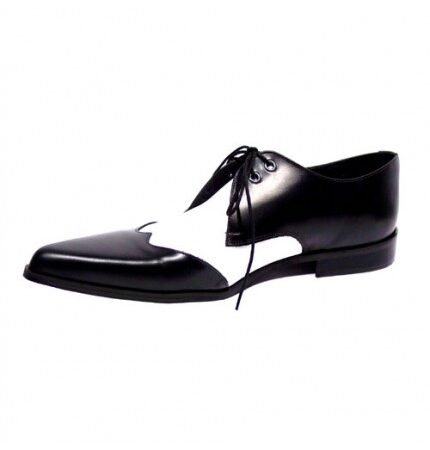 Gringo's Black / White-45 | Steel Ground Shoes