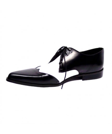 Gringo's Black / White-45 | Steel Ground Shoes