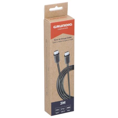 Grundig Oplaadkabel USB-C naar USB-C 3m | Grundig