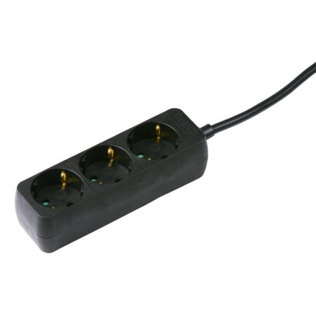 Grundig Stekkerdoos zwart 3-voudig 1