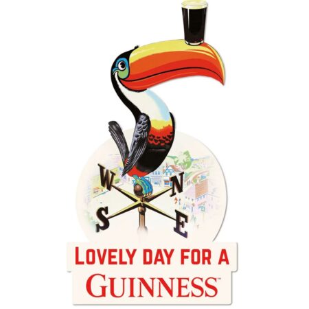 Guinness Lovely Day Toekan Metalen Bord 3D 25 x 46 cm | Guinness