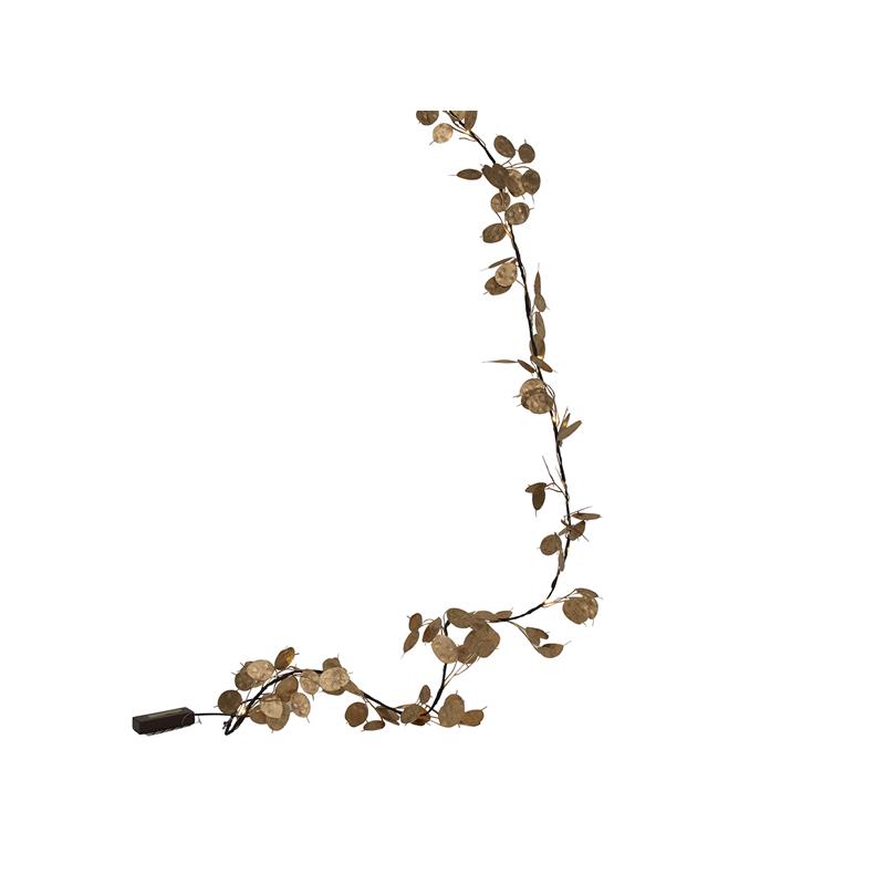 Guirlande 'coin leaf' 20LED 180cm 2xAA | Svenska Living