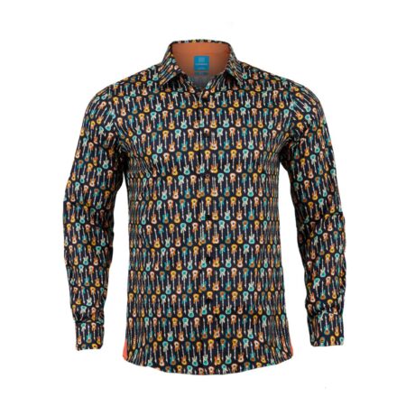 Guitar Groove Overhemd XL Lureaux - Handgemaakte Nette Schoenen Voor Heren | Lureaux