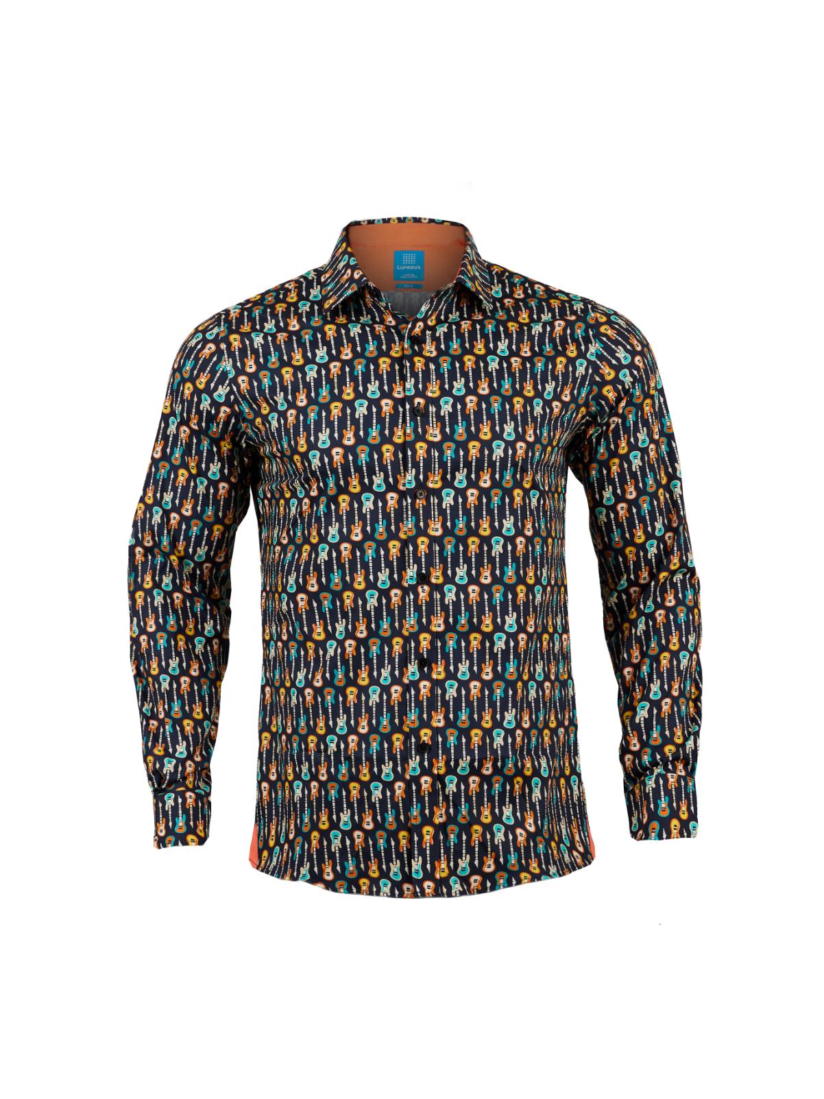 Guitar Groove Overhemd XL Lureaux - Handgemaakte Nette Schoenen Voor Heren | Lureaux