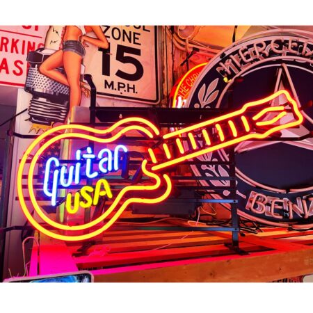 Guitar USA Neon Verlichting 74 x 43 cm | 16% korting | Bennies Fifties