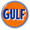 Gulf 1960's Logo Rond Stalen Bord - 30 cm | Gulf