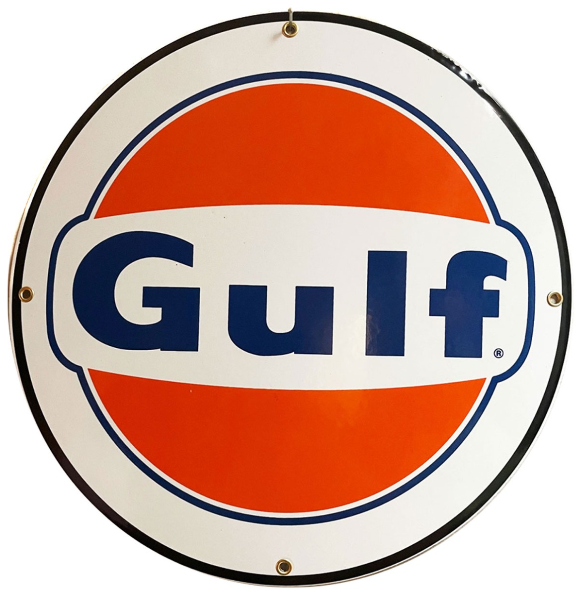 Gulf 1963 Rond Emaille Bord 30 cm | Gulf