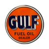 Gulf Fuel Oil Dealer Stalen Bord - Ø30cm | Gulf