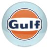 Gulf Logo Disc Metalen Wandbord met Reliëf 35 cm | Gulf