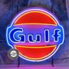 Gulf Logo Neon Verlichting 65 x 65 cm - Oranje